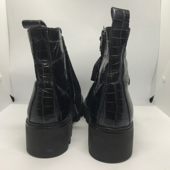 ASH Patent Leather Chunky Combat Boots - Picture 2 of 11
